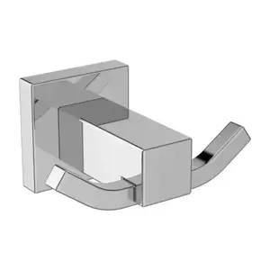 Imagine Cuier dublu Ideal Standard IOM crom lucios design patrat