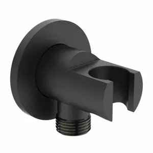 Imagine Cot iesire dus Ideal Standard Multisuite cu suport para negru mat