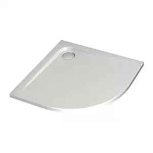 Imagine Cadita dus semirotunda Ideal Standard Ultra Flat 90x90 cm alb