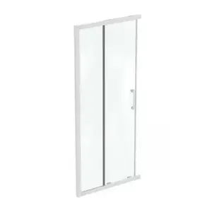 Imagine Usa cabina de dus culisanta Ideal Standard Connect 2 90x90 cm profil alb mat