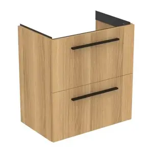 Imagine Baza lavoar suspendat Ideal Standard i.life S 2 sertare 60x37.5 cm stejar natural