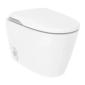 Imagine Set PROMO vas WC Roca Insignia Smart 60x41 cm alb cu rezervor si capac cu functie de spalare