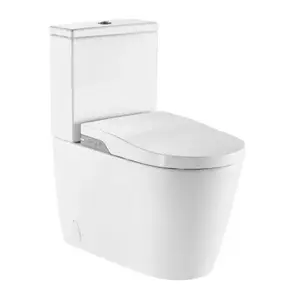 Imagine Set PROMO vas WC Roca Inspira Smart 68x39 cm alb cu rezervor si capac cu functie de bideu