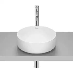 Imagine Lavoar pe blat Roca Ona 37 cm Fineceramic alb mat
