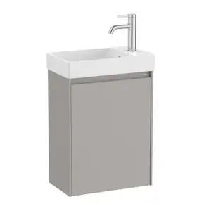 Imagine Set PROMO mobilier baza si lavoar Roca Ona Unik 1 usa 45x26 cm gri mat