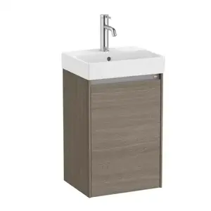 Imagine Set PROMO mobilier baza si lavoar Roca Ona Unik 1 usa 40x32 cm ulm inchis