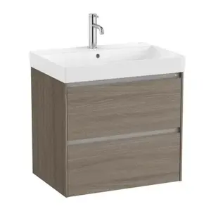 Imagine Set PROMO mobilier baza si lavoar Roca Ona Unik 2 sertare 65x46 cm ulm inchis