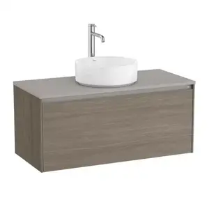 Imagine Baza lavoar suspendat Roca Ona 1 sertar 99.4x45.7 cm ulm inchis
