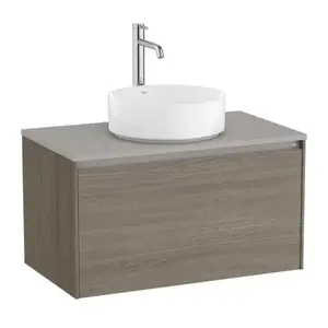 Imagine Baza lavoar suspendat Roca Ona 1 sertar 79.4x45.7 cm ulm inchis