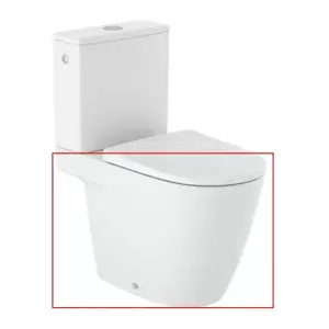 Imagine Vas WC pe pardoseala Roca Ona rimless alb mat 67.5x36 cm