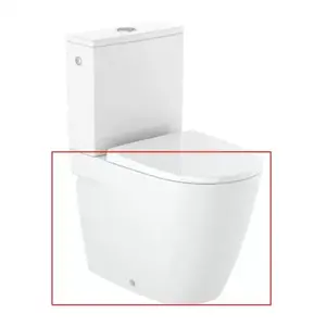 Imagine Vas WC pe pardoseala Roca Ona rimless alb lucios 60x37 cm lipit de perete