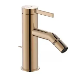 Imagine Baterie bideu Roca Ona cu ventil pop-up rose-gold lucios