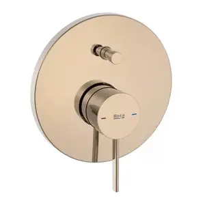 Imagine Baterie cada si dus incastrata Roca Ona cu divertor automat rose-gold lucios