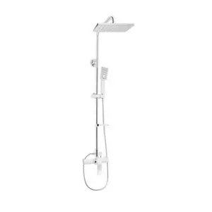 Imagine Coloana de dus patrata cu baterie Casa Blanca Madera, crom