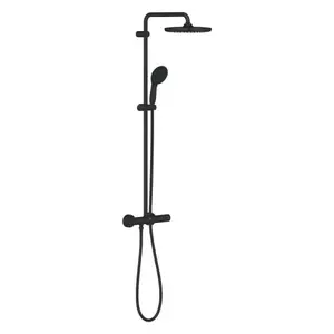 Imagine Sistem de dus fix si mobil Grohe Tempesta 250, cu baterie termostatata, negru mat