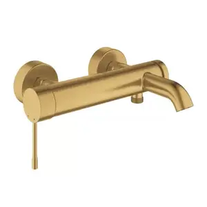Imagine Baterie cada si dus monocomanda Grohe Essence auriu periat Cool Sunrise