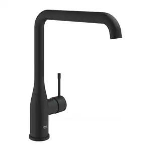 Imagine Baterie bucatarie Grohe Essence pipa pivotanta negru mat Phantom Black