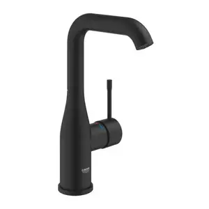 Imagine Baterie lavoar monocomanda Grohe Essence L negru mat Phantom Black