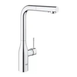 Imagine Baterie bucatarie inalta cu dus extractabil Grohe Essence crom lucios