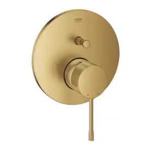 Imagine Baterie cada si dus incastrata Grohe Essence monocomanda auriu periat Cool Sunrise