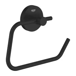 Imagine Suport hartie igienica fara aparatoare Grohe Essentials negru mat