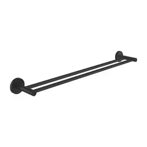 Imagine Suport prosop dublu Grohe Essentials 60 cm negru mat