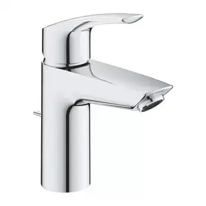 Imagine Baterie lavoar monocomanda Grohe Eurosmart S crom lucios cu ventil