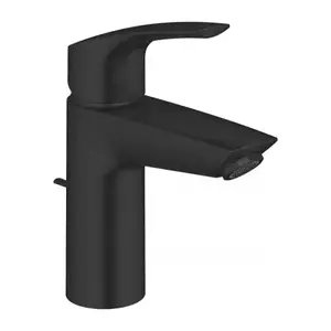 Imagine Baterie lavoar monocomanda Grohe Eurosmart S negru mat cu ventil