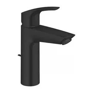 Imagine Baterie lavoar monocomanda Grohe Eurosmart M negru mat cu ventil