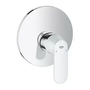 Imagine Baterie dus incastrata Grohe Eurosmart Cosmopolitan monocomanda crom lucios
