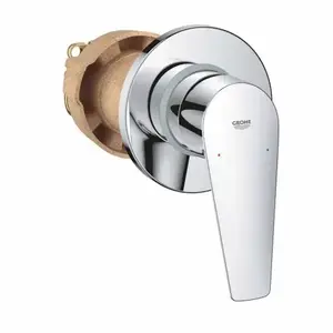 Imagine Baterie dus incastrata Grohe BauEdge monocomanda crom lucios