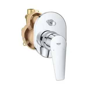 Imagine Baterie cada si dus incastrata Grohe BauEdge monocomanda crom lucios