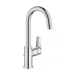 Imagine Baterie lavoar inalta Grohe BauEdge L gat de lebada crom lucios