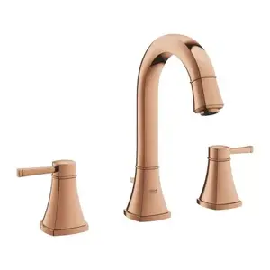 Imagine Baterie lavoar dubla comanda Grohe Grandera M finisaj cupru Warm Sunset