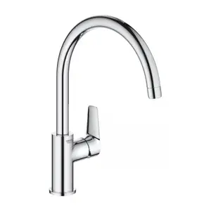 Imagine Baterie bucatarie monocomanda Grohe BauEdge gat de lebada crom lucios