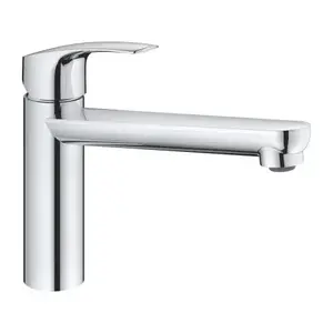 Imagine Baterie bucatarie mobocomanda Grohe Eurosmart cu pipa medie crom lucios