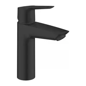 Imagine Baterie lavoar monocomanda Grohe Start cu ventil negru mat