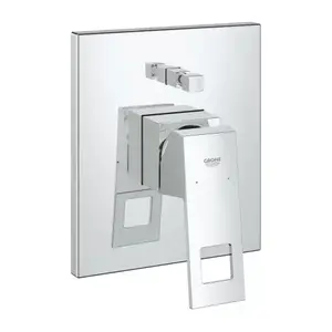 Imagine Baterie cada si dus incastrata Grohe Eurocube crom lucios