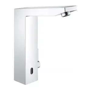 Imagine Baterie lavoar cu senzor Grohe Eurocube E cu alimentare baterie crom lucios
