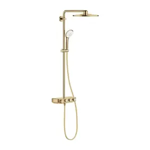 Imagine Sistem de dus cu baterie termostatata Grohe Euphoria SmartControl 310 Duo auriu lucios
