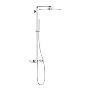 Imagine Sistem de dus cu baterie termostatata Grohe Euphoria SmartControl 310 alb Moon White