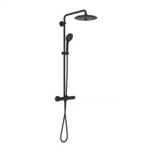 Imagine Sistem de dus cu baterie termostatata Grohe Euphoria 260 negru mat