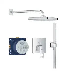Imagine Sistem de dus incastrat Grohe Eurocube Tempesta 250 crom lucios
