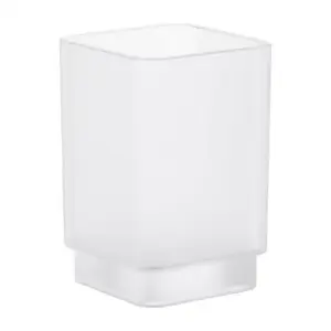 Imagine Pahar Grohe Selection Cube finisaj alb - sticla mata