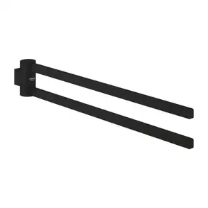 Imagine Suport prosop dublu Grohe Selection 44 cm negru mat Phantom Black