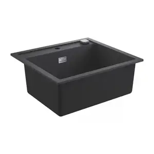 Imagine Chiuveta compozit montare pe blat Grohe K700 56x51 cm negru granit