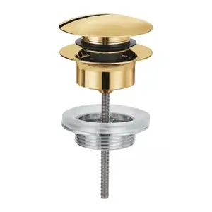 Imagine Ventil lavoar Grohe Push-Open auriu lucios Cool Sunrise