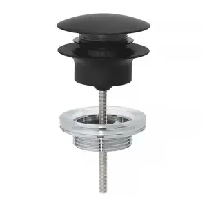 Imagine Ventil lavoar Grohe Push-Open negru mat Phantom Black