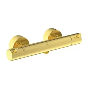 Imagine Baterie dus Ideal Standard Ceratherm T125 termostatata auriu periat