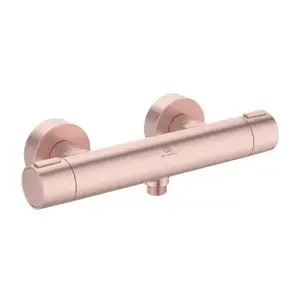Imagine Baterie dus Ideal Standard Alu+ termostatata rose mat din aluminiu